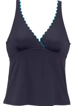Bikini-Oberteile|LASCANA Bugel-Tankini-Top"Camilla" Navy-Turkis