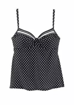 Grose Cups|LASCANA Bugel-Tankini-Top"Merilyn" Schwarz-Weis