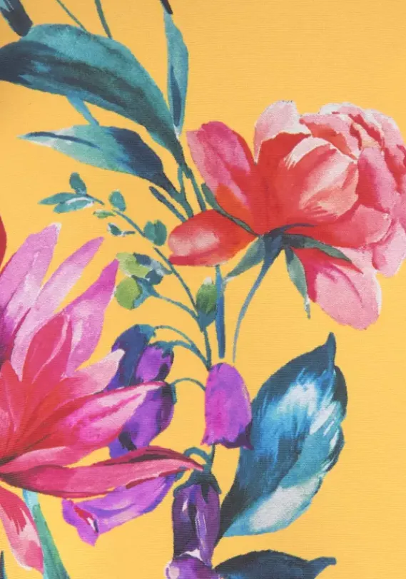 Tankinis|Sunseeker Bugel-Tankini-Top"Modern" Gelb-Bedruckt