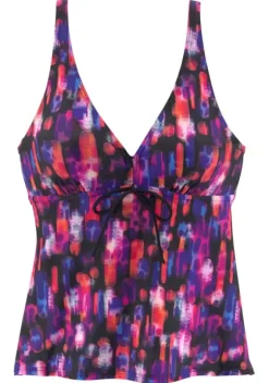 Grose Cups|LASCANA Bugel-Tankini-Top"Sensation" Schwarz-Bedruckt