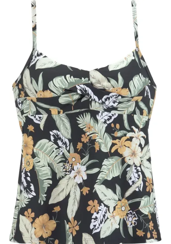 Tankinis|Sunseeker Bugel-Tankini-Top"Suva" Schwarz-Bedruckt