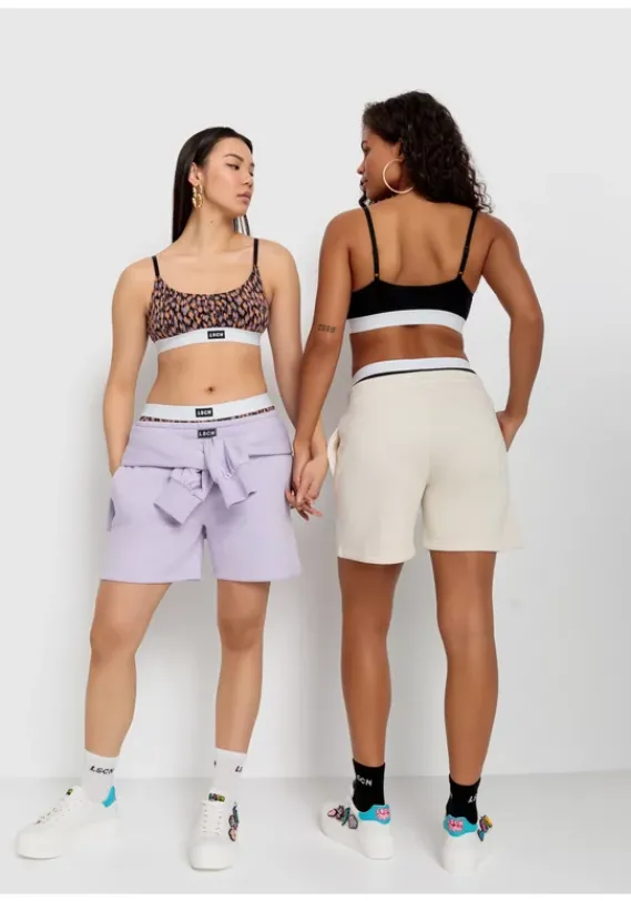 Bhs Ohne Bugel|LSCN by LASCANA Bustier Schwarz Bedruckt, Schwarz Uni