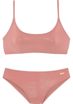 Bustier-Bikinis|LASCANA Bustier-Bikini"Gloss" Altrosa