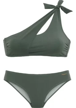Bustier-Bikinis|Bruno Banani Bustier-Bikini"Metric" Oliv