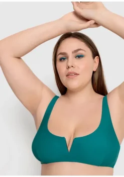 Bustier-Bikinis|LSCN by LASCANA Bustier-Bikini-Top"Gina" Dunkelturkis