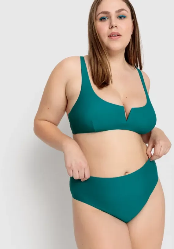 Bustier-Bikinis|LSCN by LASCANA Bustier-Bikini-Top"Gina" Dunkelturkis