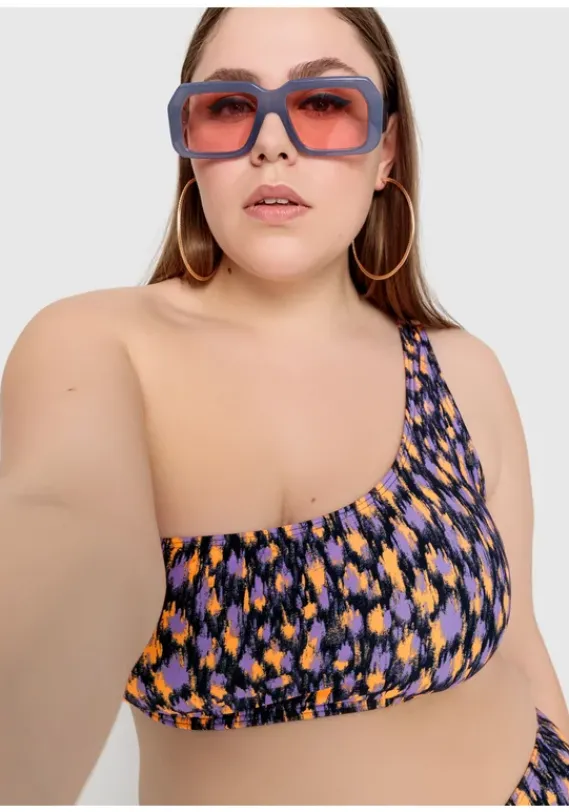 Bustier-Bikinis|LSCN by LASCANA Bustier-Bikini-Top"Lavista" Schwarz Bedruckt