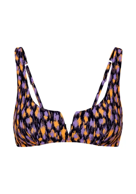 Bustier-Bikinis|LSCN by LASCANA Bustier-Bikini-Top"Lavista" Schwarz Bedruckt