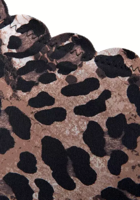 Bustier-Bikinis|LASCANA Bustier-Bikini-Top"Lexa" Braun-Bedruckt