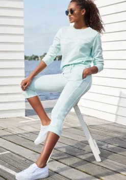 Lange Hosen|H.I.S Caprihose Hellmint