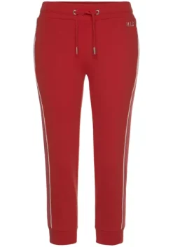 Lange Hosen|H.I.S Caprihose Rot