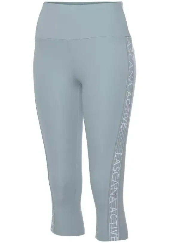 Lange Hosen|LASCANA ACTIVE Caprileggings Rauchmint-Grau-Mint
