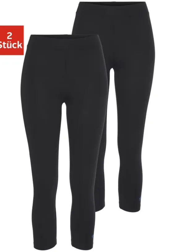 Homewear-Leggings|Lico Caprileggings Schwarz, Schwarz