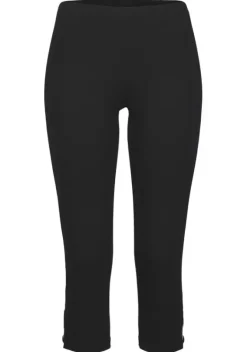 Homewear-Leggings|LASCANA Caprileggings Schwarz