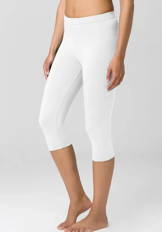 Homewear-Leggings|Vivance active Caprileggings Weis, Schwarz