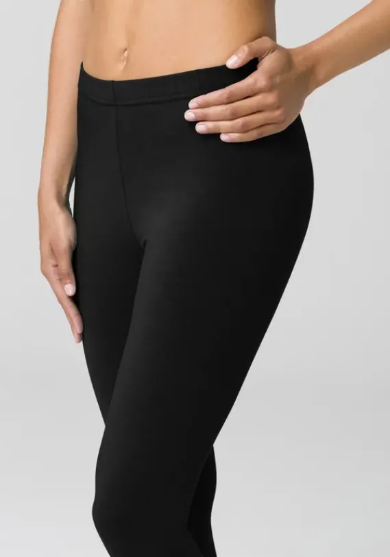Homewear-Leggings|Vivance active Caprileggings Weis, Schwarz