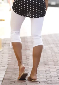 Homewear-Leggings|Beachtime Caprileggings Weis