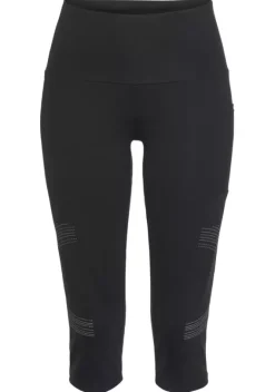 Lange Hosen|LASCANA ACTIVE Caprileggings Schwarz