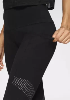 Lange Hosen|LASCANA ACTIVE Caprileggings Schwarz