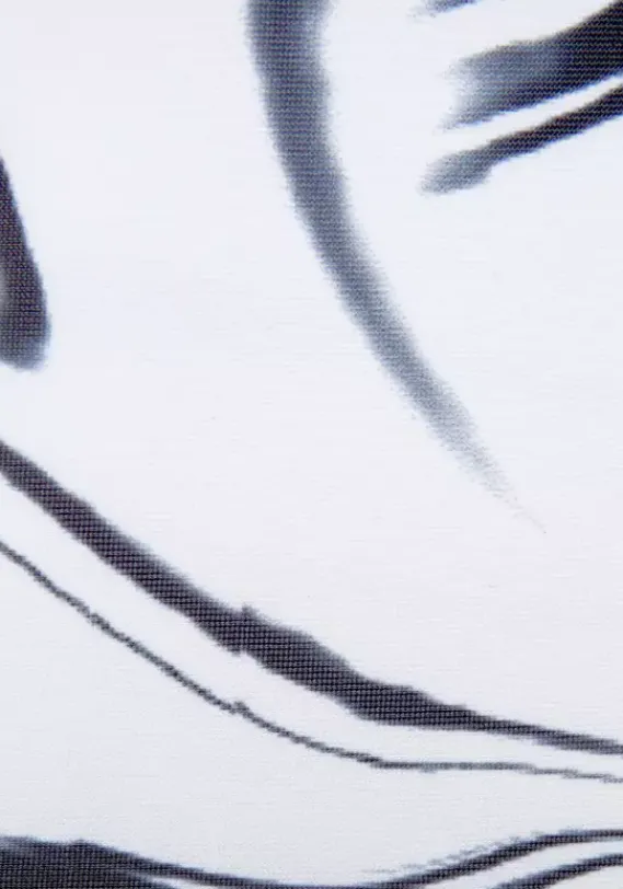 Lange Hosen|LASCANA ACTIVE Caprileggings"White Marble" Weis-Marmoriert-Schwarz