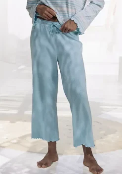 Lange Hosen|s.Oliver Culotte Turkis Meliert