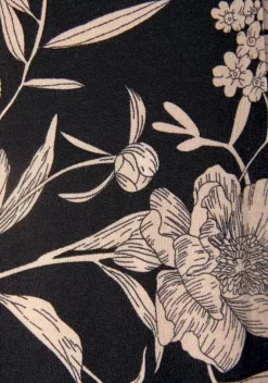 Strandmode|LASCANA Culotte Schwarz-Taupe-Bedruckt