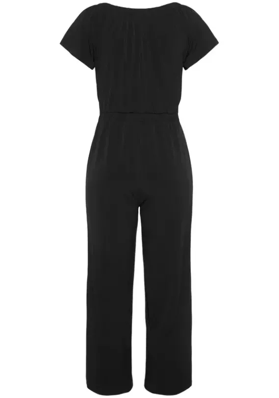 Strandmode|LASCANA Culotte-Overall Schwarz