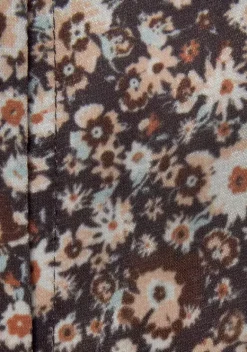 Strandmode|LASCANA Culotte-Overall Braun-Apricot-Geblumt