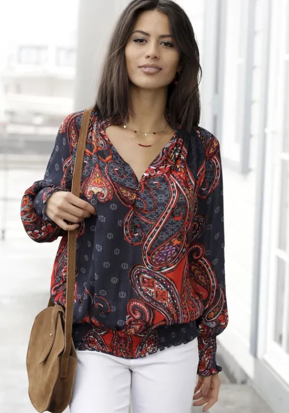 LASCANA Blusen<Druckbluse