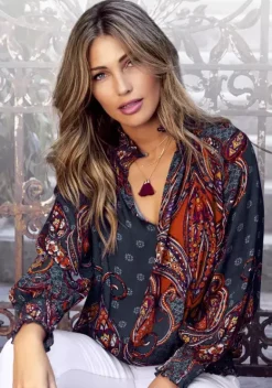 LASCANA Blusen<Druckbluse