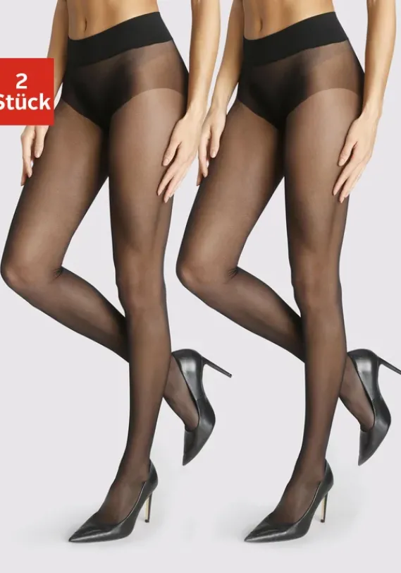Strumpfhosen|LASCANA Feinstrumpfhose Schwarz