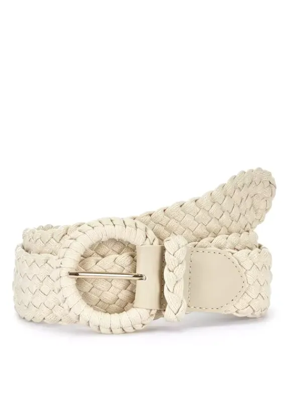 Gurtel|LASCANA Flechtgurtel Beige