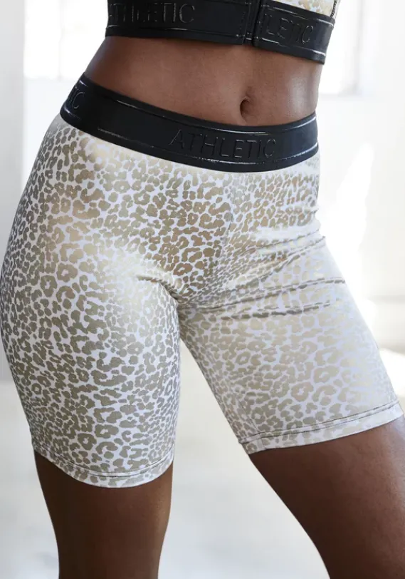 Shorts|LASCANA ACTIVE Funktionsshorts"-Radlerhose" Gold, Weis