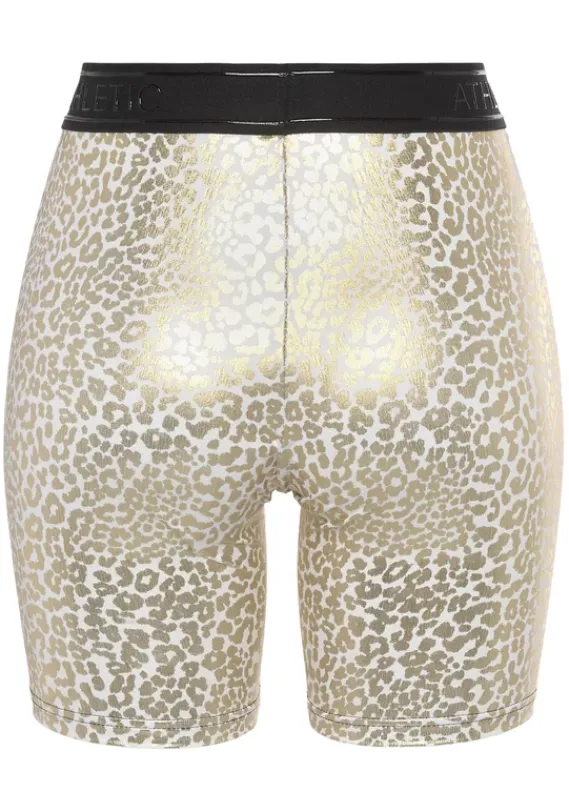 Shorts|LASCANA ACTIVE Funktionsshorts"-Radlerhose" Gold, Weis