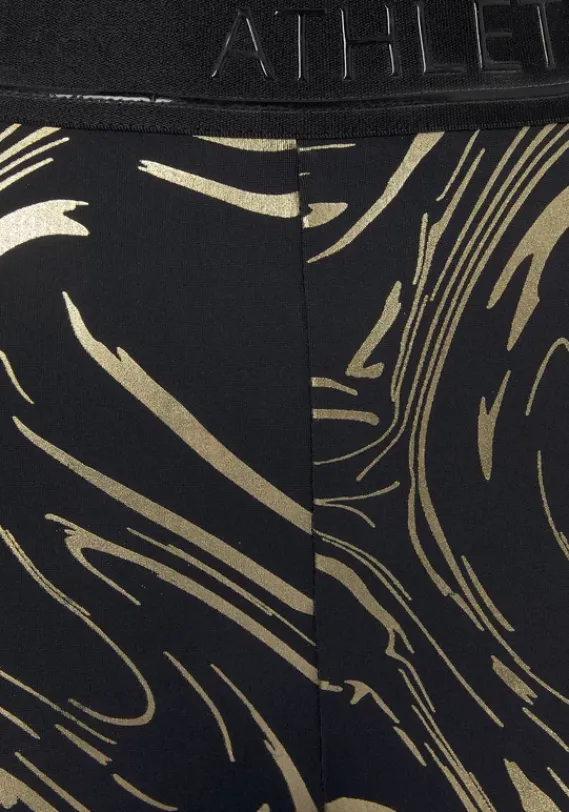 Shorts|LASCANA ACTIVE Funktionsshorts"-Radlerhose" Schwarz, Gold