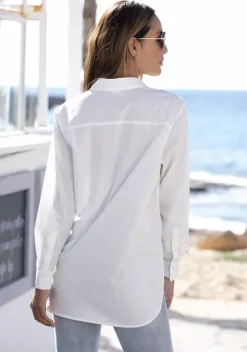 Blusen|LASCANA Hemdbluse Creme