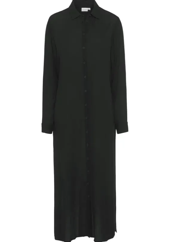 Strandmode|LASCANA Hemdblusenkleid Schwarz