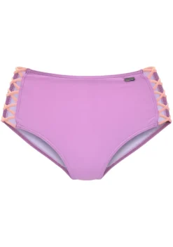 Bikini-Unterteile|Venice Beach Highwaist-Bikini-Hose"Anna" Lila