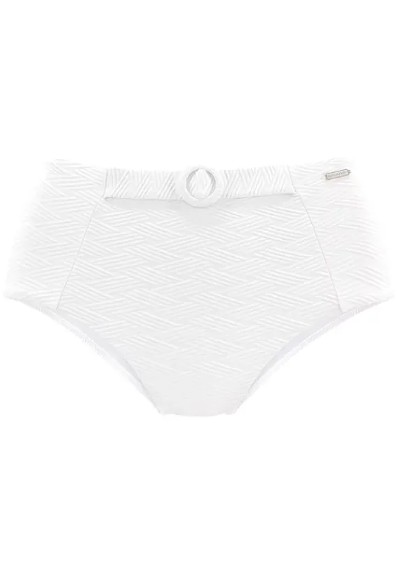 Bikini-Unterteile|Sunseeker Highwaist-Bikini-Hose"Loretta" Weis