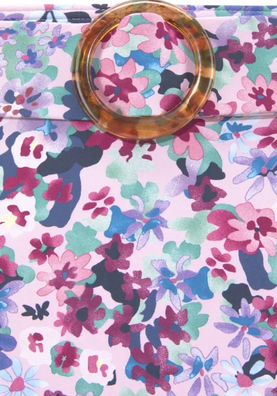 Bikini-Unterteile|s.Oliver Highwaist-Bikini-Hose"Scatter" Lila-Bedruckt