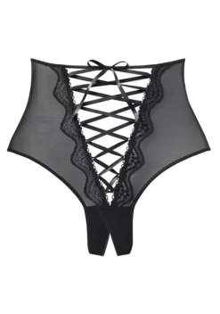 Strings|petite fleur gold High-Waist-String Schwarz