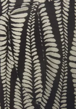 Strandmode|LASCANA 7/8-Hose Schwarz-Sand-Bedruckt