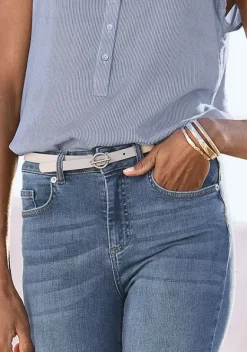 Gurtel|LASCANA Huftgurtel Beige