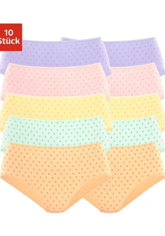 Slips|petite fleur Huftslip Lila, Rosa, Gelb, Grun, Orange