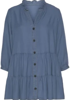 Blusen|LASCANA Jeansbluse Denim