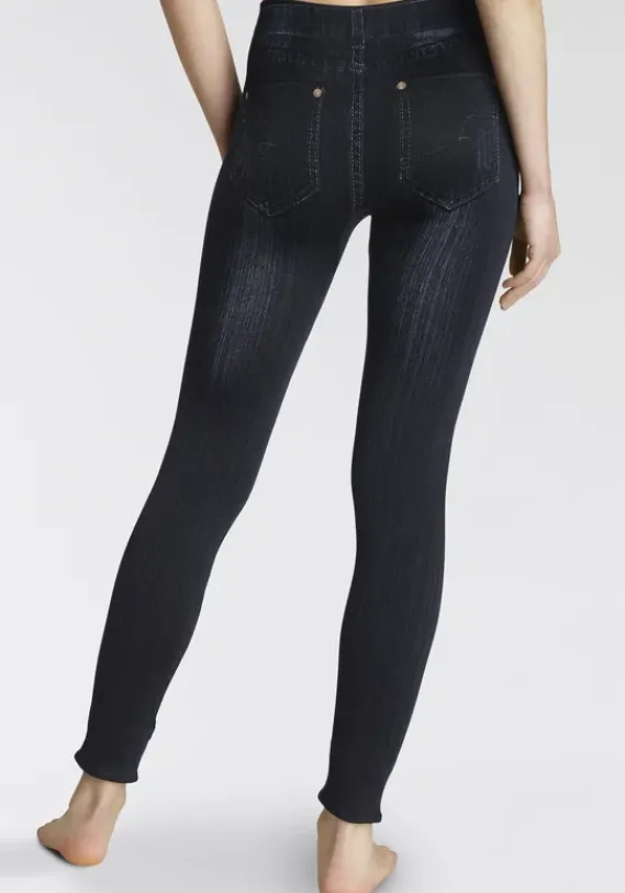 Homewear-Leggings|Buffalo Jeansleggings Dunkelblau