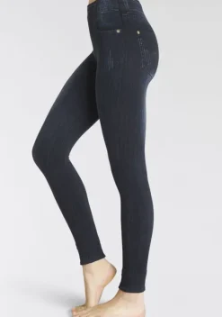 Homewear-Leggings|Buffalo Jeansleggings Dunkelblau