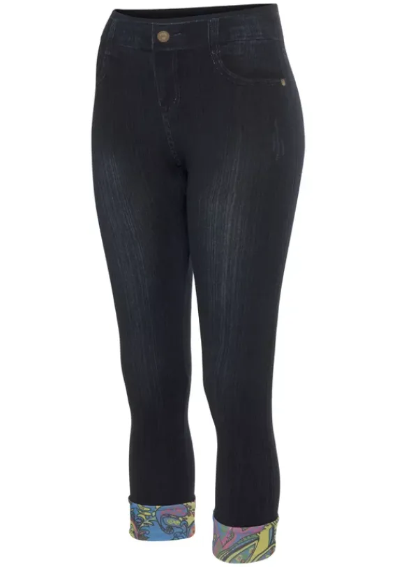 Homewear-Leggings|Buffalo Jeansleggings Dunkelblau