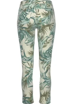 Lange Hosen|LASCANA 7/8-Jeggings Weis-Grun-Bedruckt