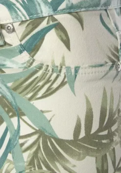 Lange Hosen|LASCANA 7/8-Jeggings Weis-Grun-Bedruckt